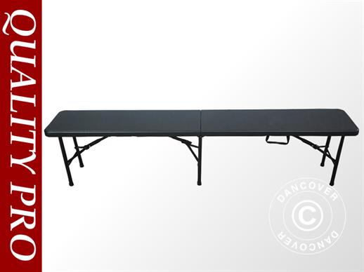 Folding Bench 183x30x43 cm, Black (1 pc.)