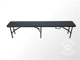 Folding bench 244x30x43 cm, Black (1 pc.)