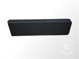 Banc pliante 244x30x43cm, Noir (1 pcs)