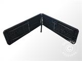 Folding bench set 244x30x43 cm, Black (25 pcs.)