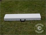 Folding bench 244x30x43 cm, Light grey (1 pc.)