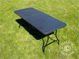 Folding Table 180x74x74 cm, Black (1 pc.)