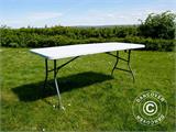 Table pliante 180x74x74cm, gris clair (10 pièces)