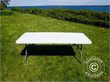 Folding Table 180x74x74 cm, Light Grey (10 pcs.)