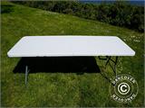 Sammenleggbart bord 180x74x74cm, lys grå (10 stk.)