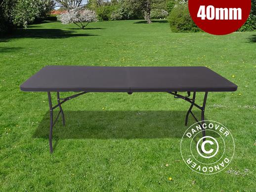 Folding Table 180x74x74 cm, Black (25 pcs.)