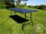 Folding Table 180x74x74 cm, Black (25 pcs.)