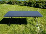 Table pliante 180x74x74cm, noir (25 pièces)