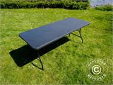 Folding Table 180x74x74 cm, Black (25 pcs.)