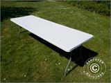 Mesa Dobrável 240x76x74cm, Cinza Claro (10 unids.)