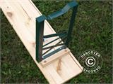 Medinio stalo ir suolo rinkinys 180x60x78cm, Šviesi mediena