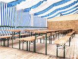 Beer Table Set 220x60x78 cm, Pinewood