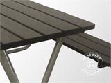 Picnic table, 1.75x1.60 m, Black