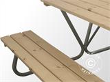 Picnic table, 1.75x1.60 m, Natural