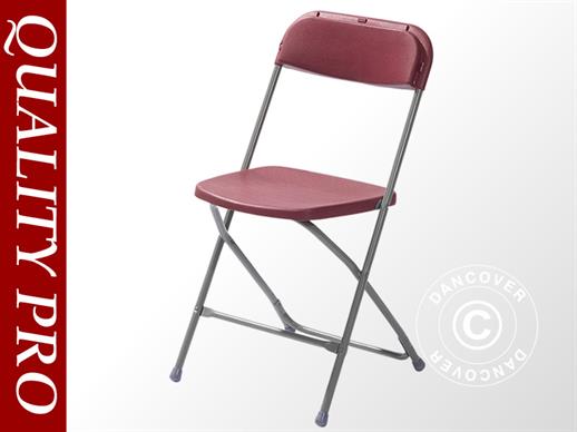 Krzesła składane 43x45x80cm, bordo/szare, 10 szt. DOSTĘPNY TYLKO 1 ZESTAW