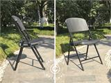 Folding Chair 48x43x89 cm, Black, 4 pcs.