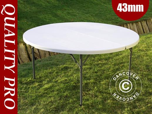 Mesa redonda dobrável Ø154cm, Luz cinza (1 unid.)