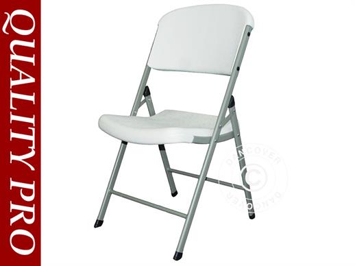 Folding Chair 48x43x89 cm, Light grey/White, 24 pcs.