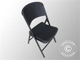 Chaise pliante 48x43x89cm, Noir, 24 pièces