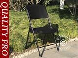 Krzesła składane 48x43x89cm, Czarny, 24 szt.