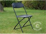 Folding Chair 44x44x80 cm, Black, 8 pcs.