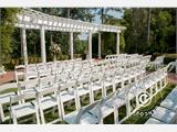 Padded Folding Chairs 44x46x77 cm, White, 4 pcs.