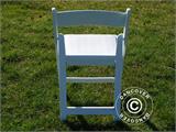 Chaise pliante 44x46x77cm, Blanc, 4 pièces