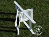 Padded Folding Chairs 44x46x77 cm, White, 4 pcs.