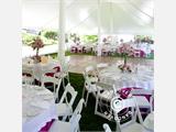 Padded Folding Chairs 44x46x77 cm, White, 8 pcs.