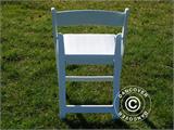 Padded Folding Chairs 44x46x77 cm, White, 24 pcs