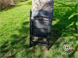 Sklopiva stolica, Crna, 44x46x77cm, 4 kom.