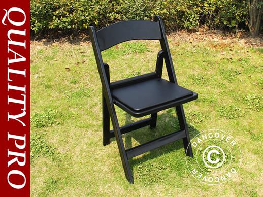 Padded Folding Chairs Black 44x46x77 cm, 8 pcs.