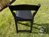 Padded Folding Chairs Black 44x46x77 cm, 8 pcs.