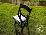 Padded Folding Chairs Black 44x46x77 cm, 8 pcs.