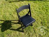 Padded Folding Chairs Black 44x46x77 cm, 8 pcs.