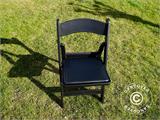 Padded Folding Chairs Black 44x46x77 cm, 8 pcs.