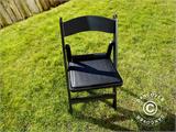 Padded Folding Chairs, Black, 44x46x77 cm, 24 pcs.