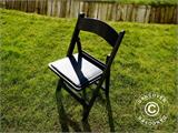 Saliekams krēsls, Melns, 44x46x77cm, 24 gab.