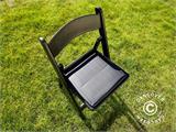 Padded Folding Chairs, Black, 44x46x77 cm, 24 pcs.