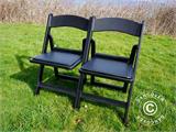 Krzesła składane Czarny 44x46x77cm, 24 szt.