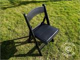 Padded Folding Chairs, Black, 44x46x77 cm, 24 pcs.