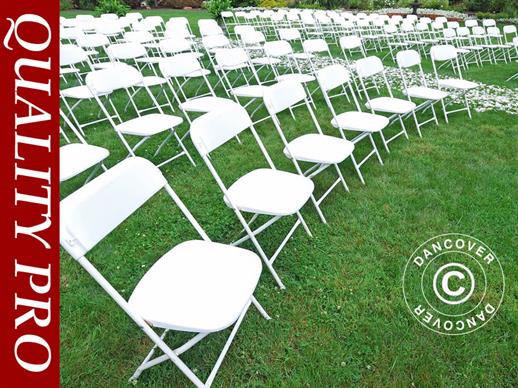 Folding Chair 44x44x80 cm, White, 24 pcs.