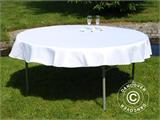 Tablecloth, dining, Ø116x20 cm, White