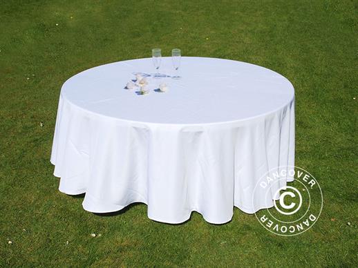 Nappe Ø154x64cm, Blanc