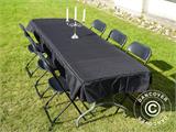 Tablecloth 244X76x20 cm, Black