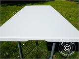Table pliante 153x74x74cm, Gris clair (1 pièce) RESTE SEULEMENT 1 PC