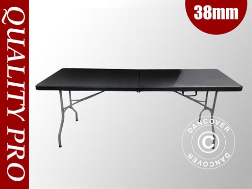 Folding Table 182x74x74 cm, Black (10 pcs.)