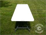 Folding Table 242x74x74 cm, Light Grey (1 pc.)