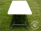 Folding Table 242x74x74 cm, Light Grey (1 pc.)