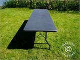Table pliante PRO 242x74x74cm, Noir (10 pièces)